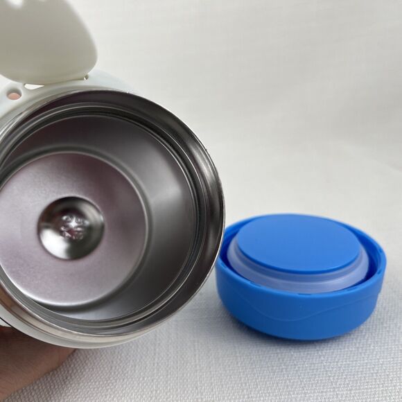 Quaker Oats Thermal Food Jar‎ Lunch Box Companion Spork Blue School New! - Picture 8 of 8